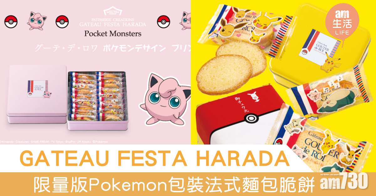 GATEAU FESTA HARADA限量版Pokemon包裝法式麵包脆餅