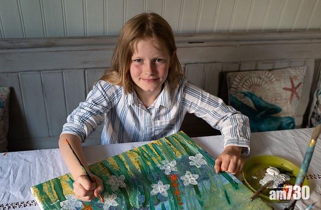 10歲英童被稱小莫奈  畫作售50萬捐慈善組織