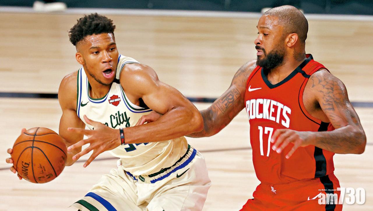 NBA排名賽 字母哥入36分都要輸 公鹿受挫火箭3分雨