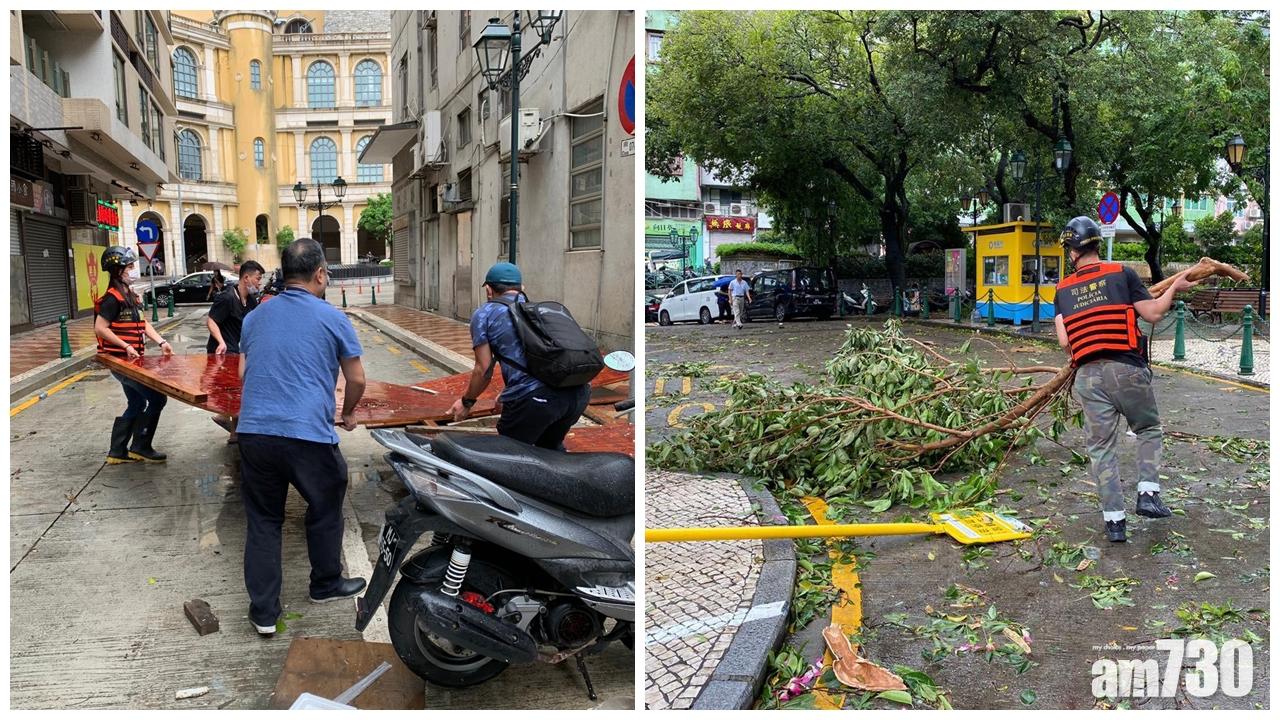 澳門改發3號風球 多處水浸10人受傷