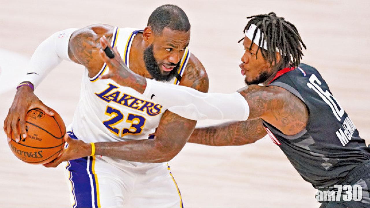 湖人再挫火箭場數反超前 占士成季後賽贏波場數最多球員