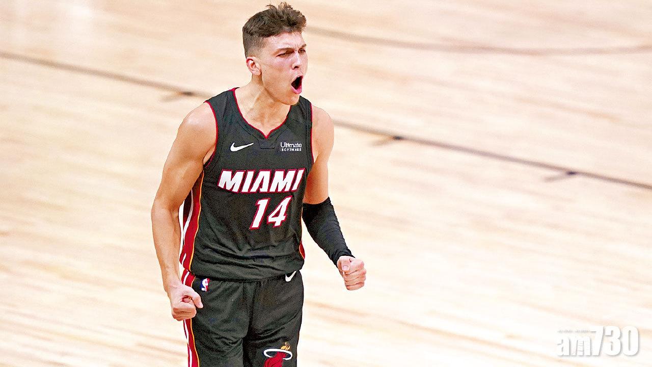 熱火挫綠軍領先3比1 20歲新秀希路轟37分