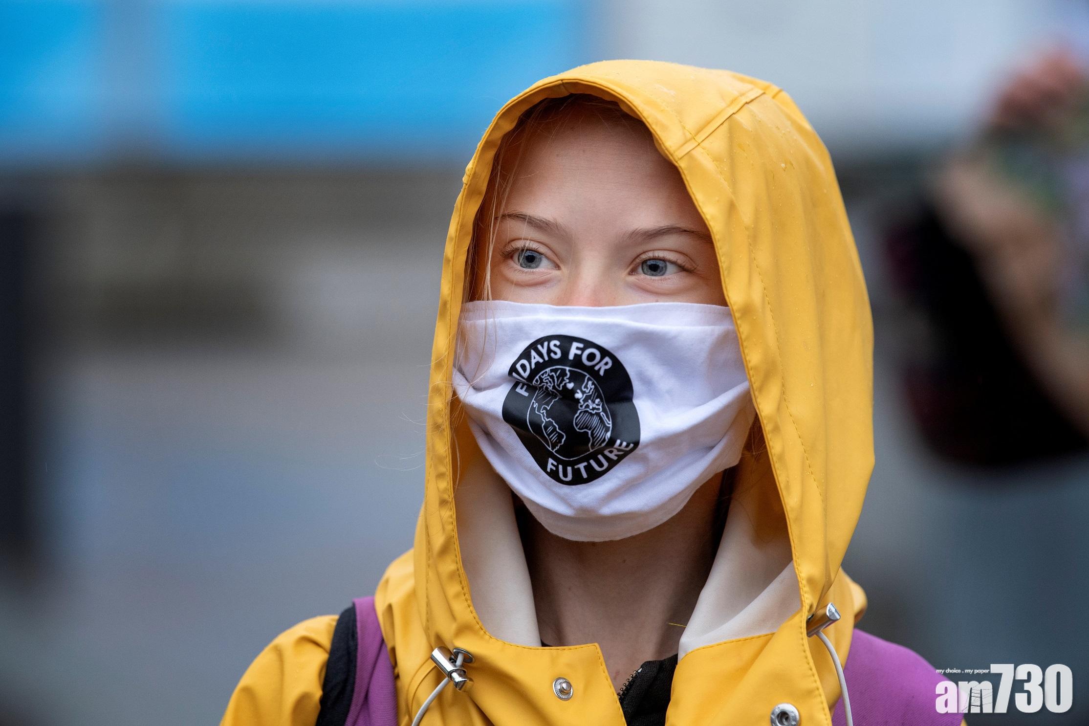 【美國大選】環保少女通貝里 籲投拜登一票