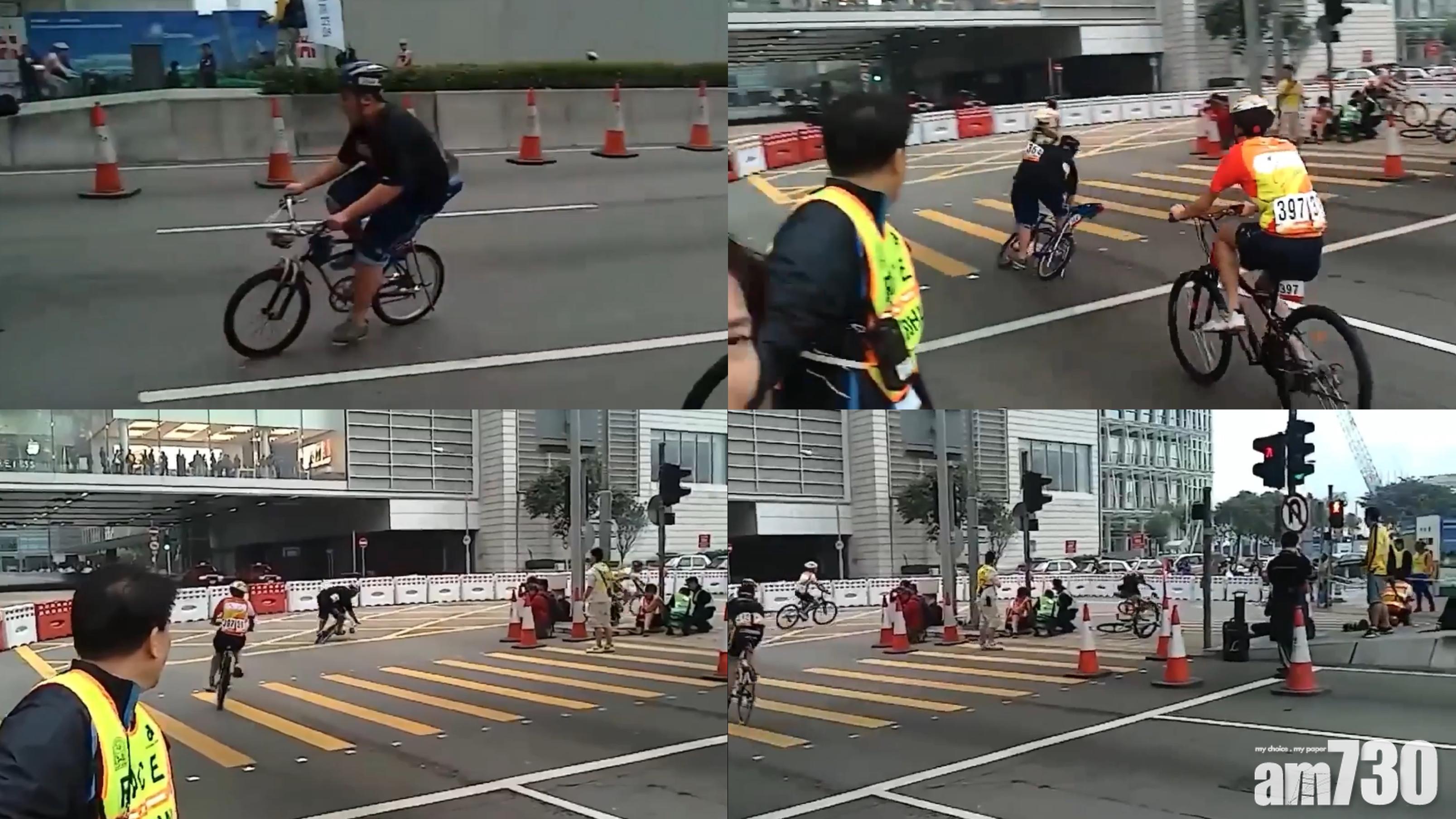 【網上熱話】中環單車賽頭D式入彎　短片回帶引事主真心分享
