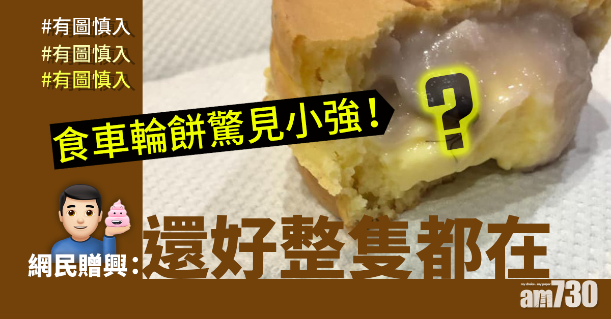 【網上熱話】食車輪餅驚見曱甴？網民：滿滿蛋白質
