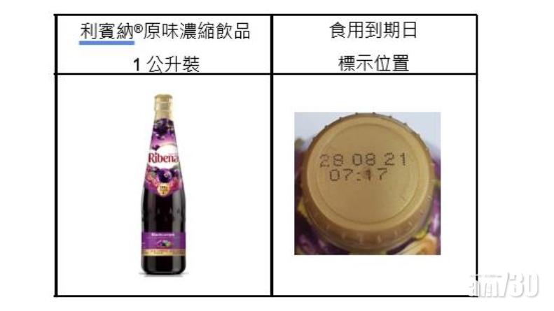 利賓納濃縮黑加侖子飲品1公升裝部分批次下架