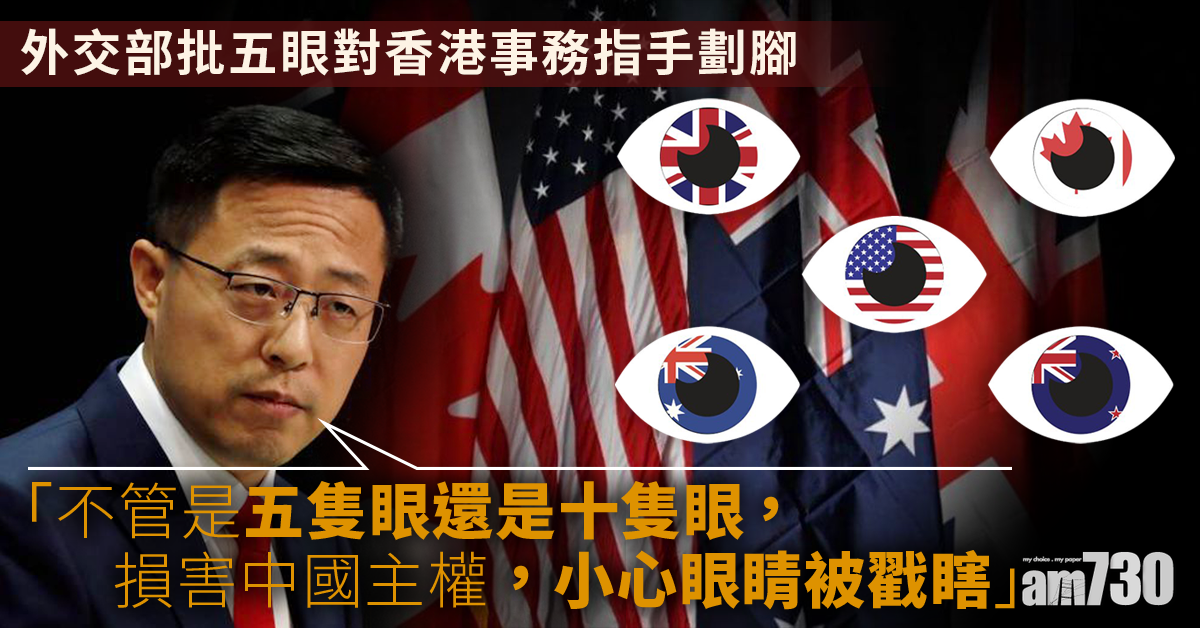 【DQ議員】外交部堅決反對五眼對中國內政指手劃腳