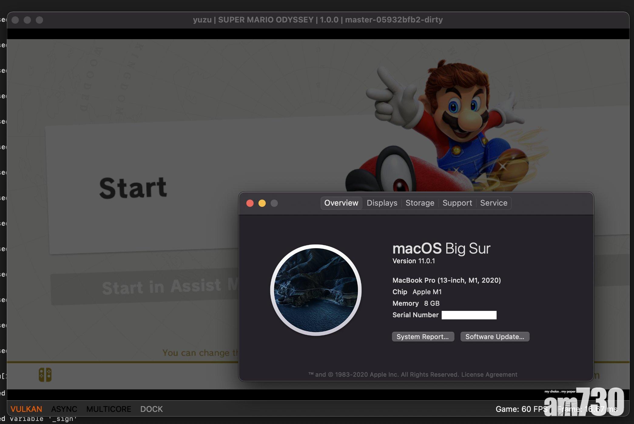 M1 MacBook可以執行Switch模擬器