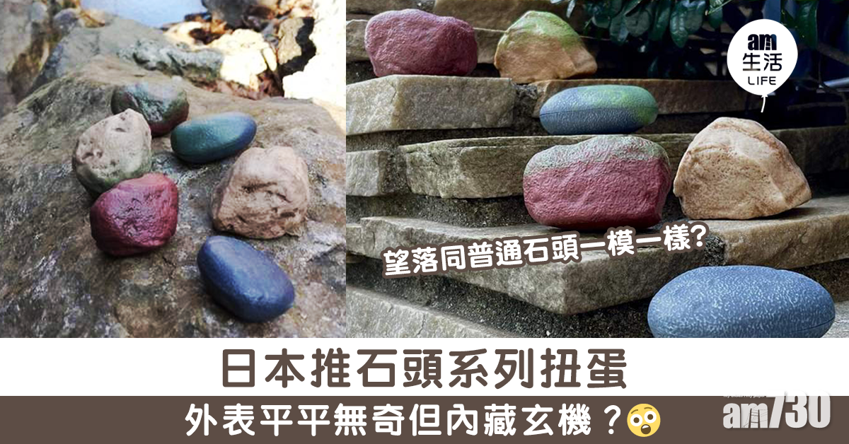 日本推石頭系列扭蛋 外表平平無奇但內藏玄機？