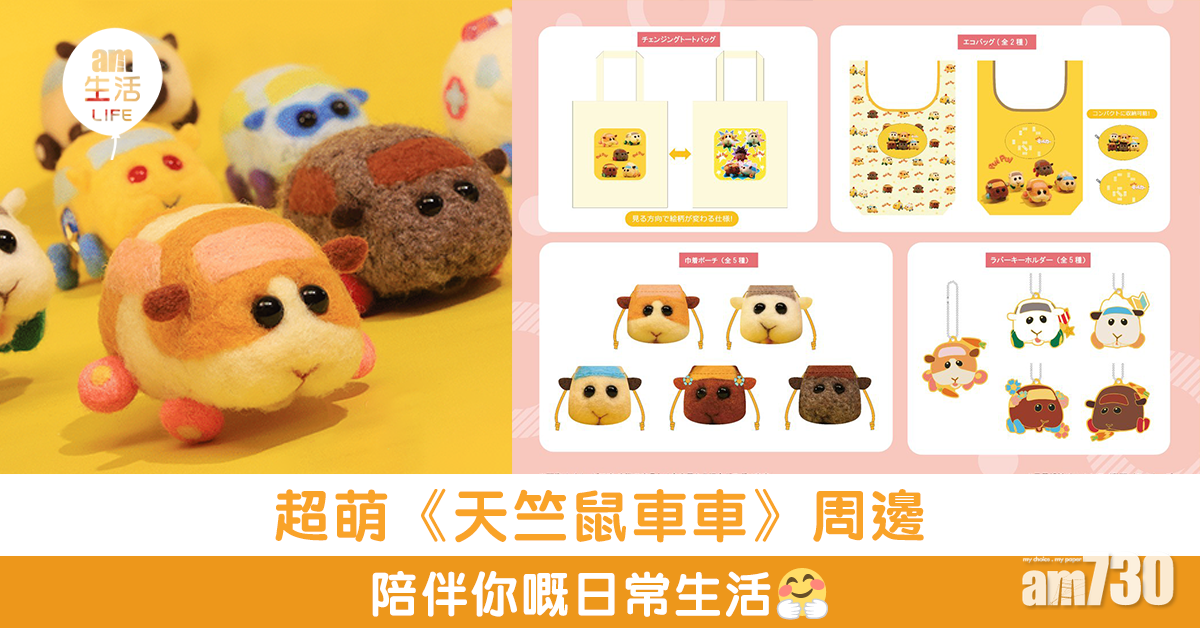 超萌《天竺鼠車車》周邊 陪伴你嘅日常生活