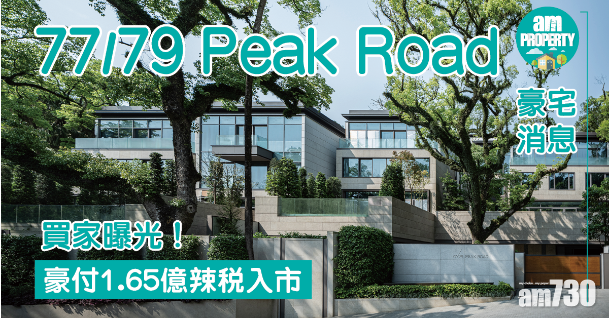 豪宅消息｜77/79 Peak Road買家豪付1.65億辣稅入市