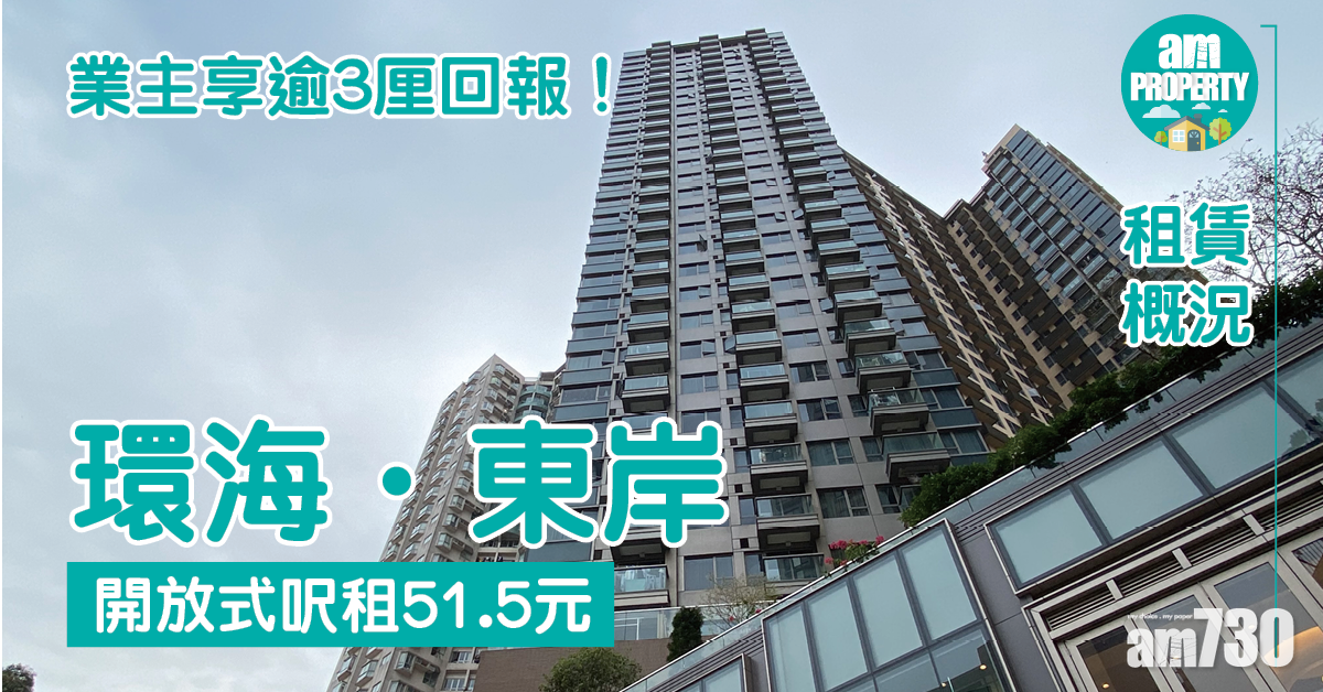 租賃概況｜環海．東岸開放式呎租51.5元 業主享逾3厘回報