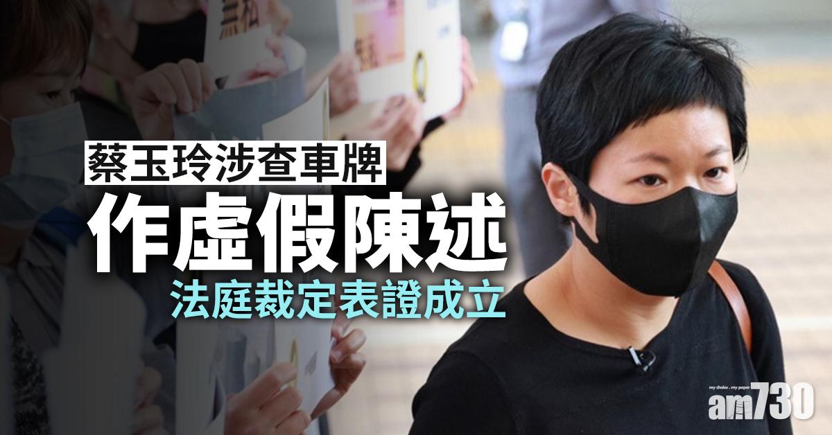 蔡玉玲被捕｜蔡玉玲涉查車牌作虛假陳述　法庭裁定表證成立