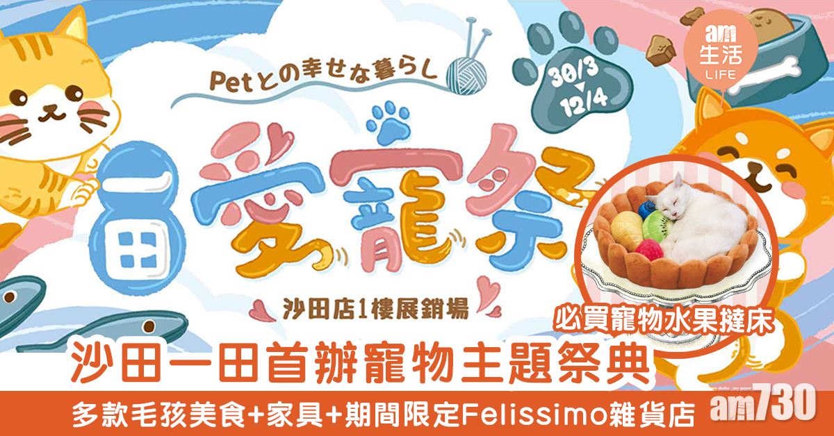 一田百貨首辦「愛寵祭」 多款人氣毛孩美食+服飾+家具 另設期間限定Felissimo雜貨店