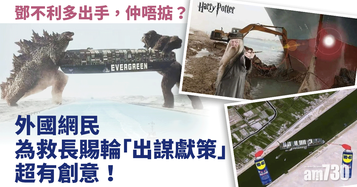大塞船｜外國網民為救長賜輪「出謀獻策」 超有創意！