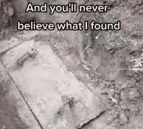 網上熱話｜家中後園發現陳年寶藏  男子一開即嘔 (有片)