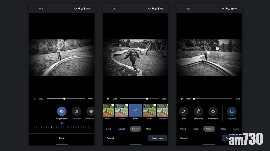 Google Photos加入修圖及影片剪輯功能