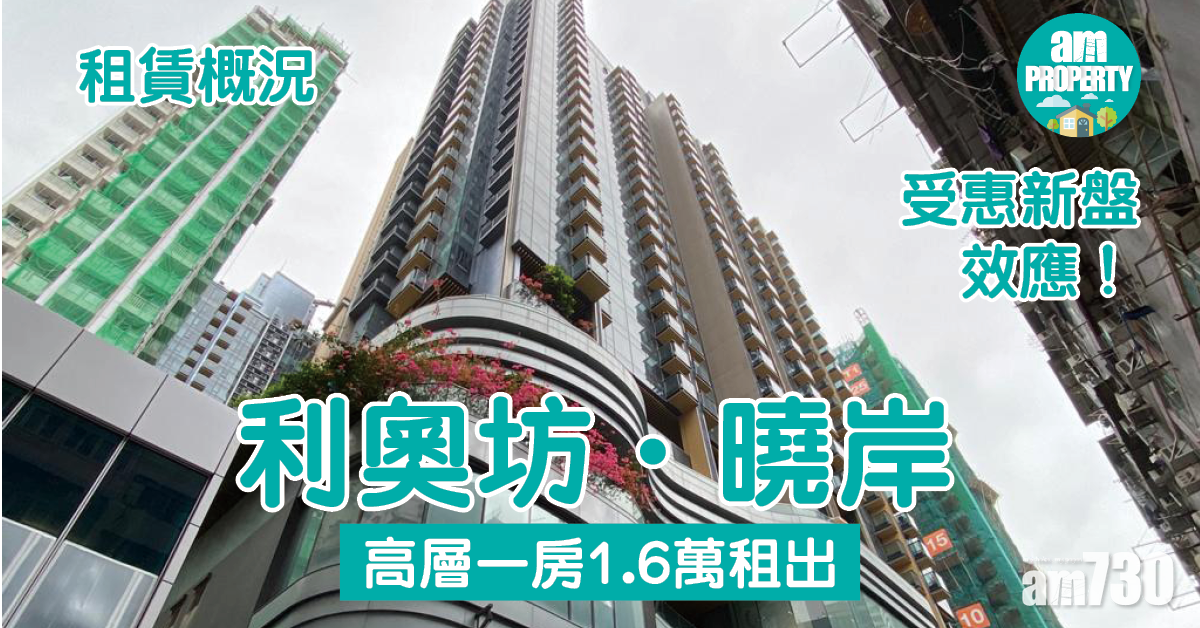 租賃概況｜受惠新盤效應！利奧坊．曉岸高層一房1.6萬租出