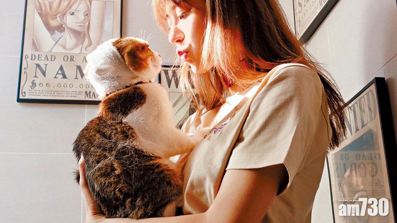 林泳淘喵喵護主趕走小強