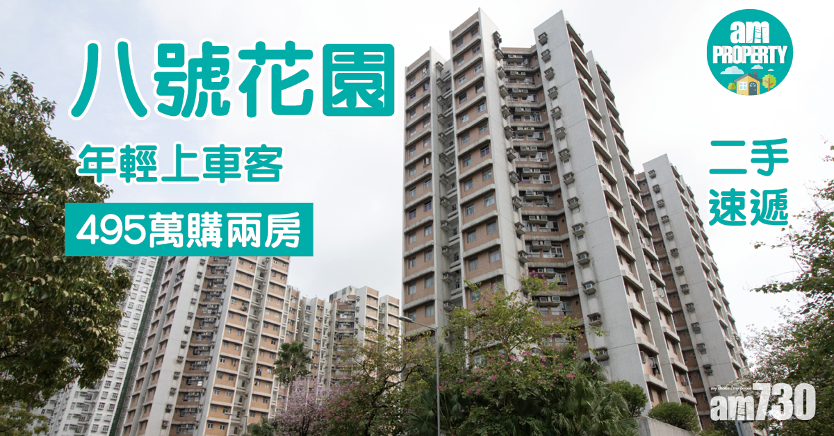 二手速遞｜年輕上車客495萬購大埔八號花園兩房