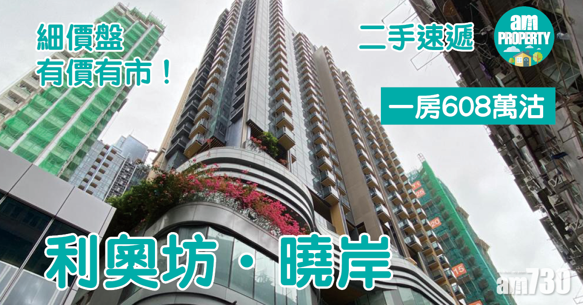 二手速遞｜細價盤有價有市！利奧坊．曉岸一房608萬沽
