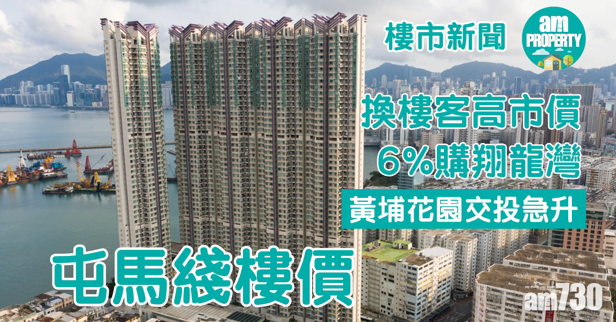 屯馬綫樓價｜換樓客高市價6%購翔龍灣 黃埔花園交投急升