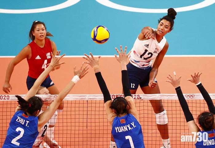 東京奧運｜中國女排兩連敗　直落3局不敵美國