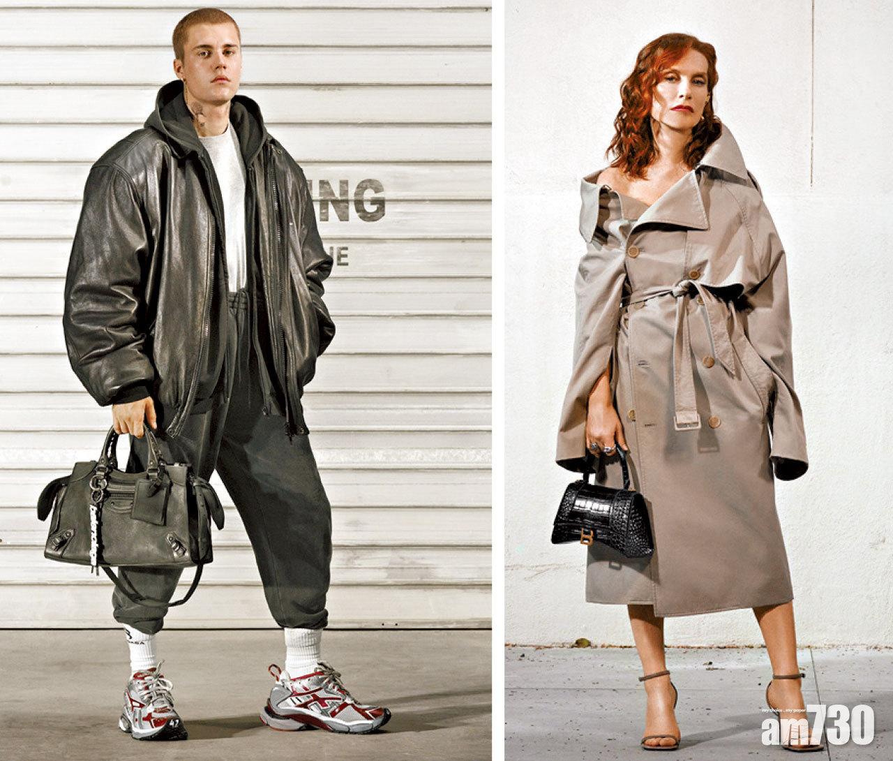 Justin演繹BALENCIAGA潮物