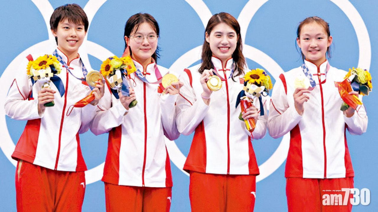 東京奧運｜張雨霏200米蝶封后 中國女4x200米自破世績奪金