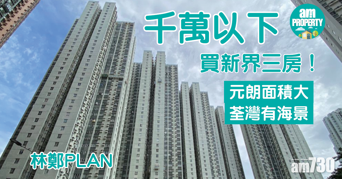 林鄭PLAN｜千萬以下買新界三房！元朗面積大荃灣有海景