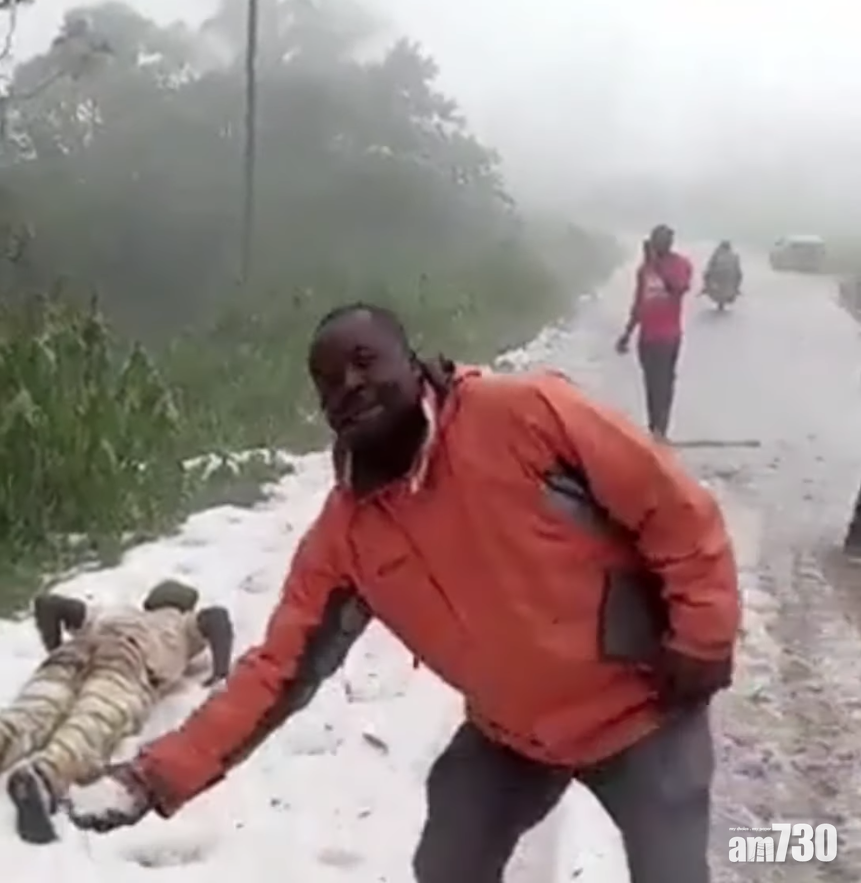 赤道落雪｜近赤道國家喀麥隆極罕下雪！民眾開心 專家憂心……(有片)