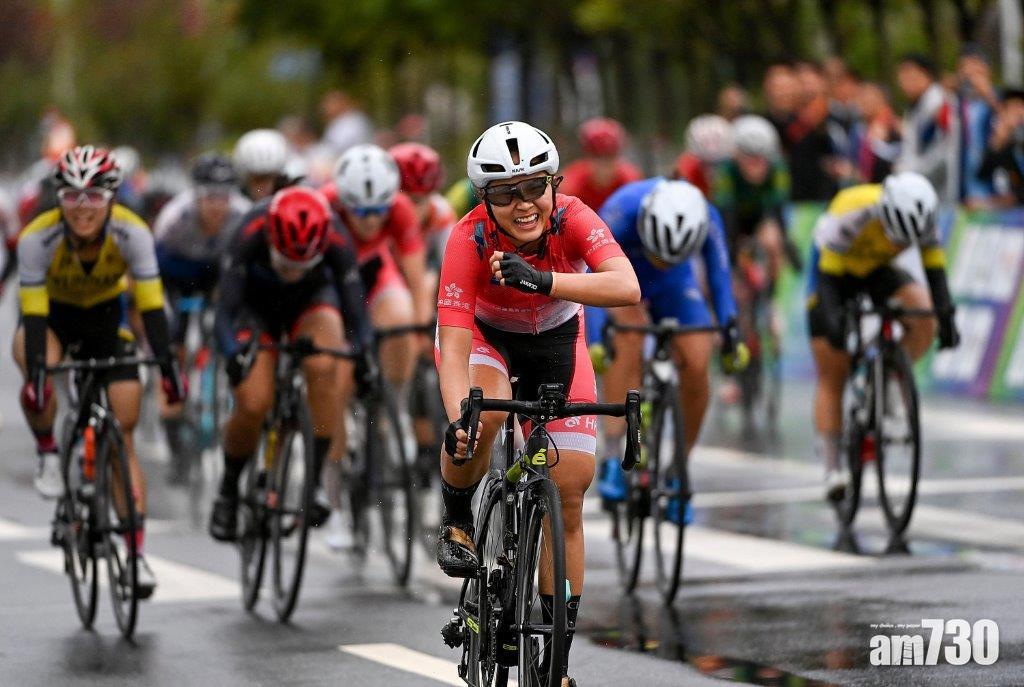 陝西全運｜港隊李思穎公路單車賽奪金(多相)