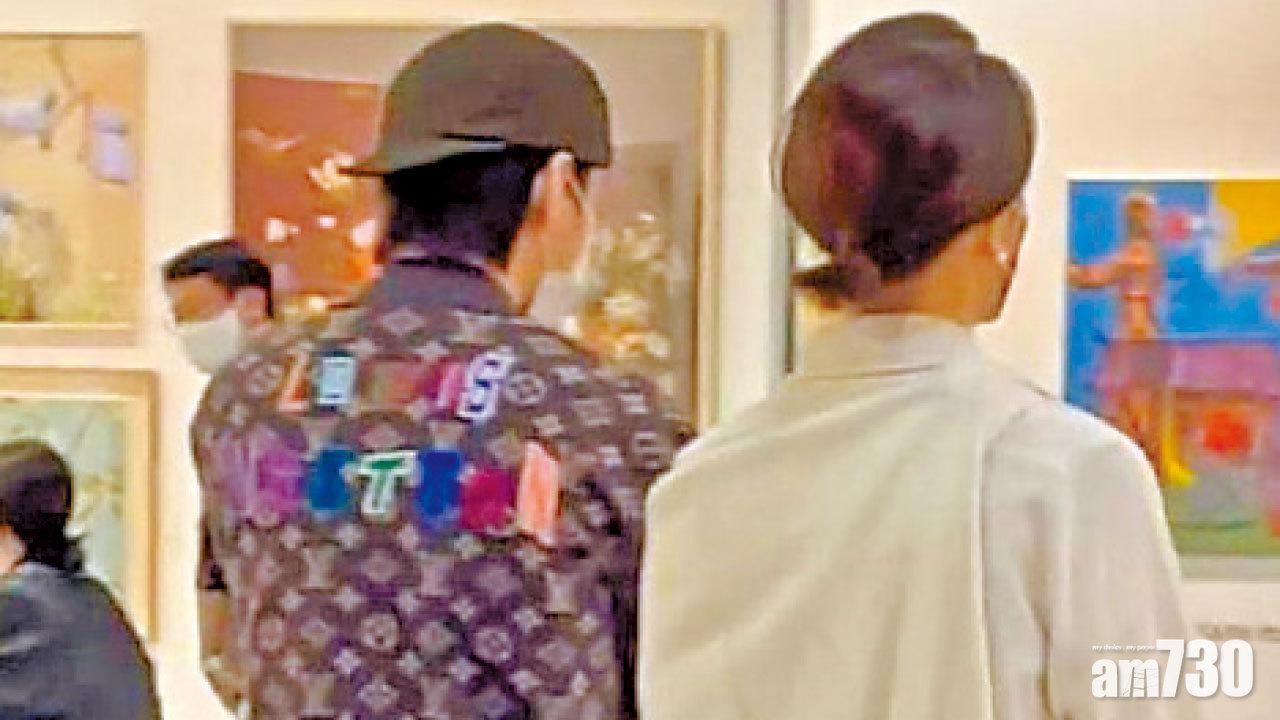 BTS V約會富貴女睇藝術展