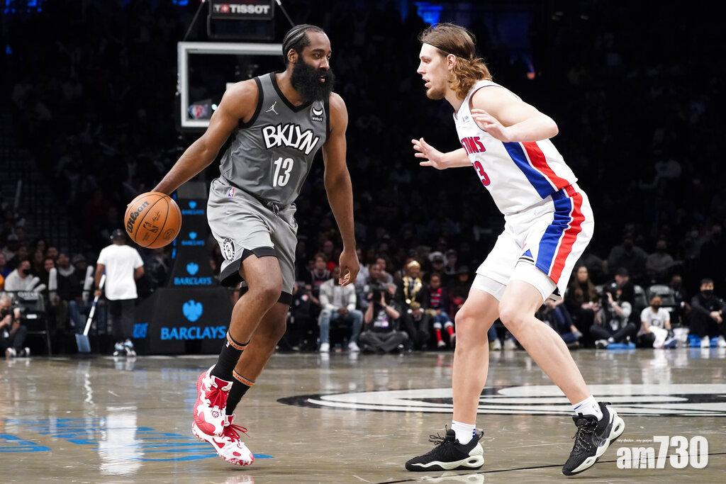 NBA︱杜蘭特開肘被逐　夏登第59次三雙助籃網獲勝