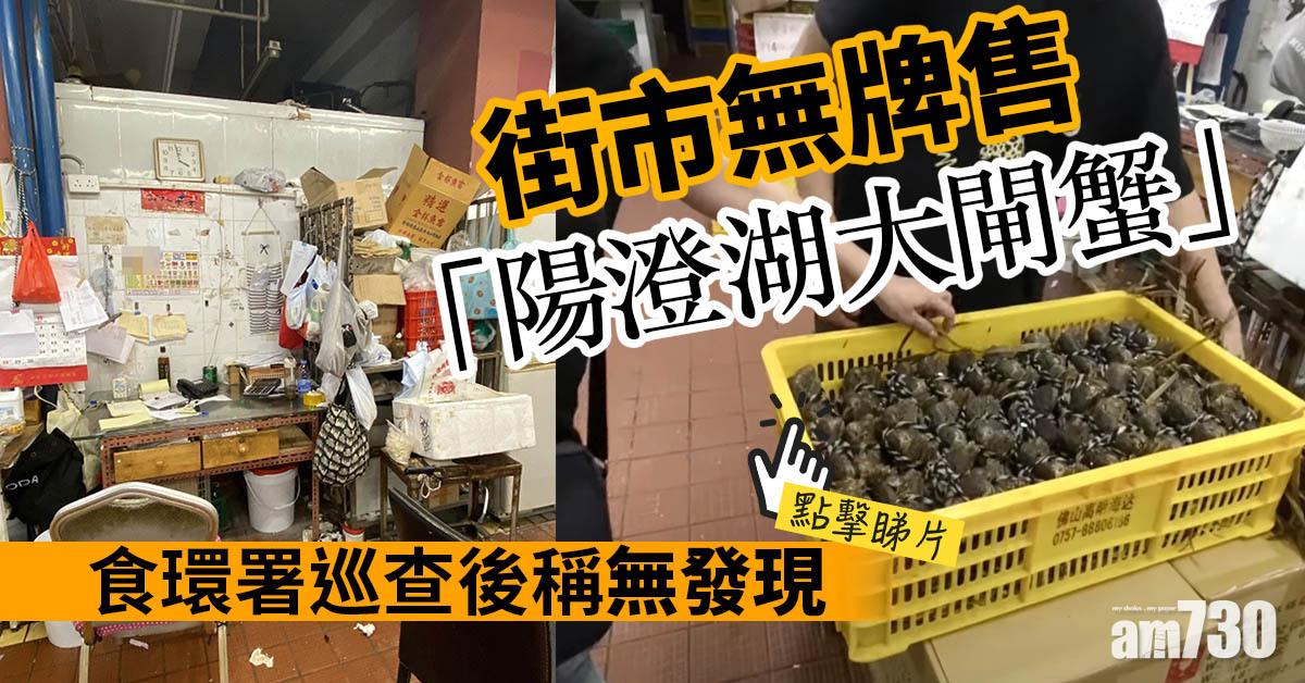 大閘蟹｜街市無牌售「陽澄湖大閘蟹」　食環署巡查後稱無發現 (有片)