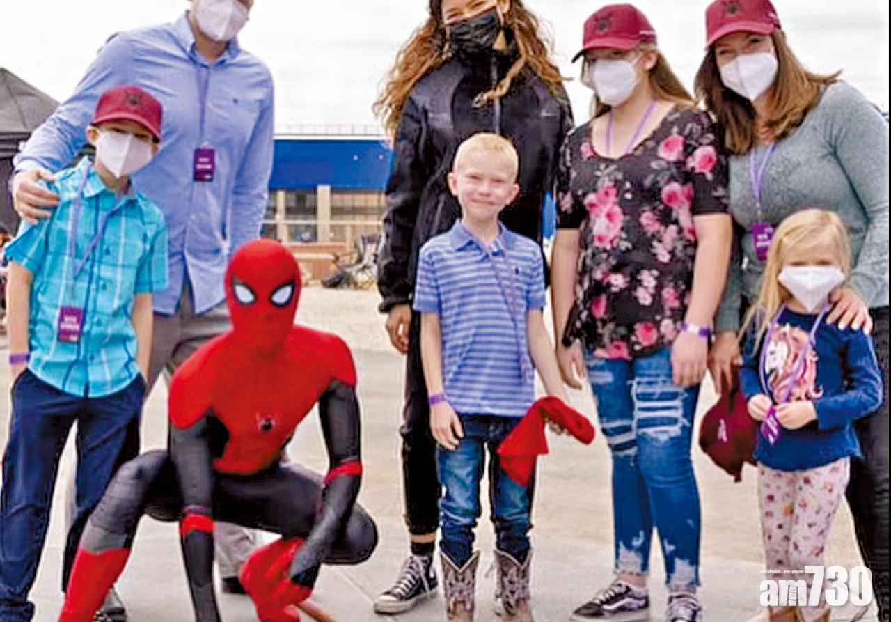 超級英雄｜救妹被狗咬傷臉縫90針 7歲童獲蜘蛛俠邀遊片場