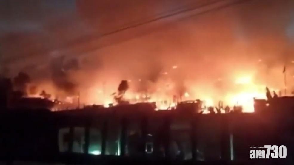 有片｜孟加拉羅興亞人難民營大火  5000人無家可歸