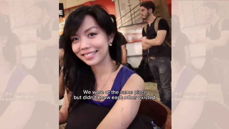 網紅分享多年前單身時照片　背景竟發現老公身影　網民：緣份天注定！