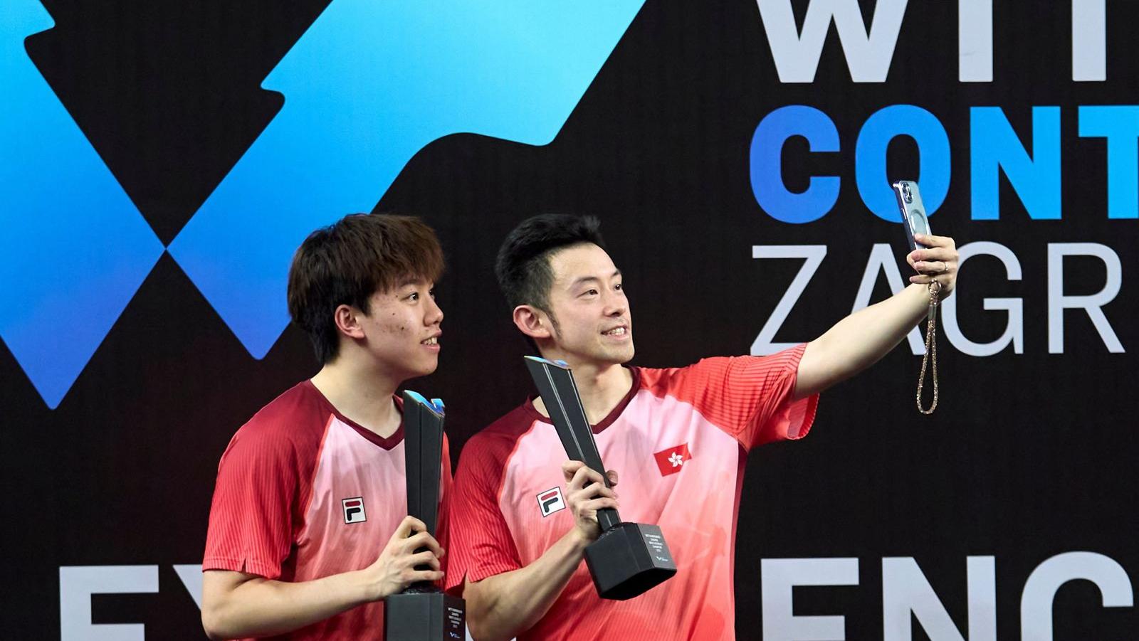 乒乓球｜黃鎮廷／陳顥樺絕地反勝中國隊 首奪WTT挑戰賽男雙冠軍