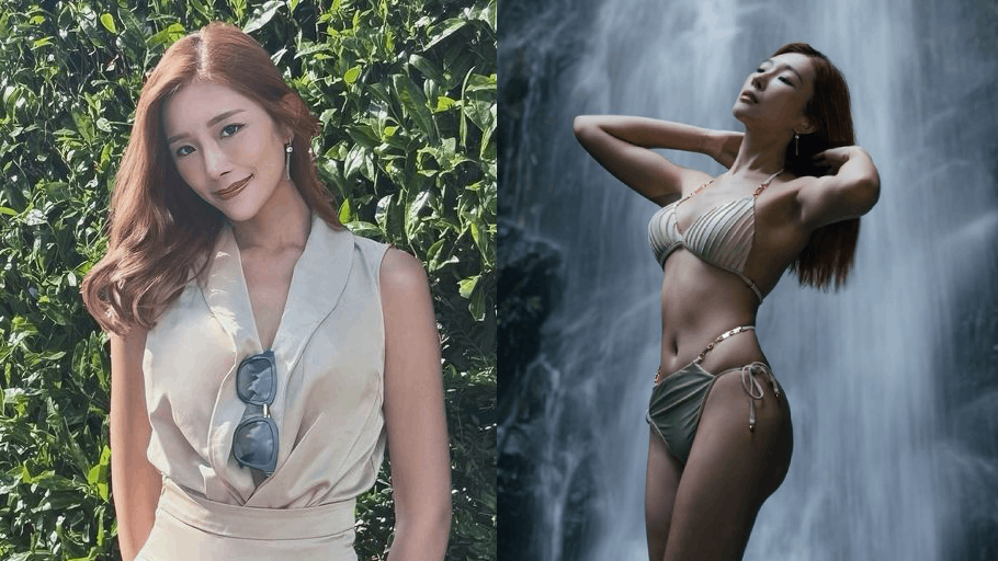 「粗口港姐」梁允瑜著比堅尼瀑布下留影 誘人甫士曬S型身材獲網民激讚