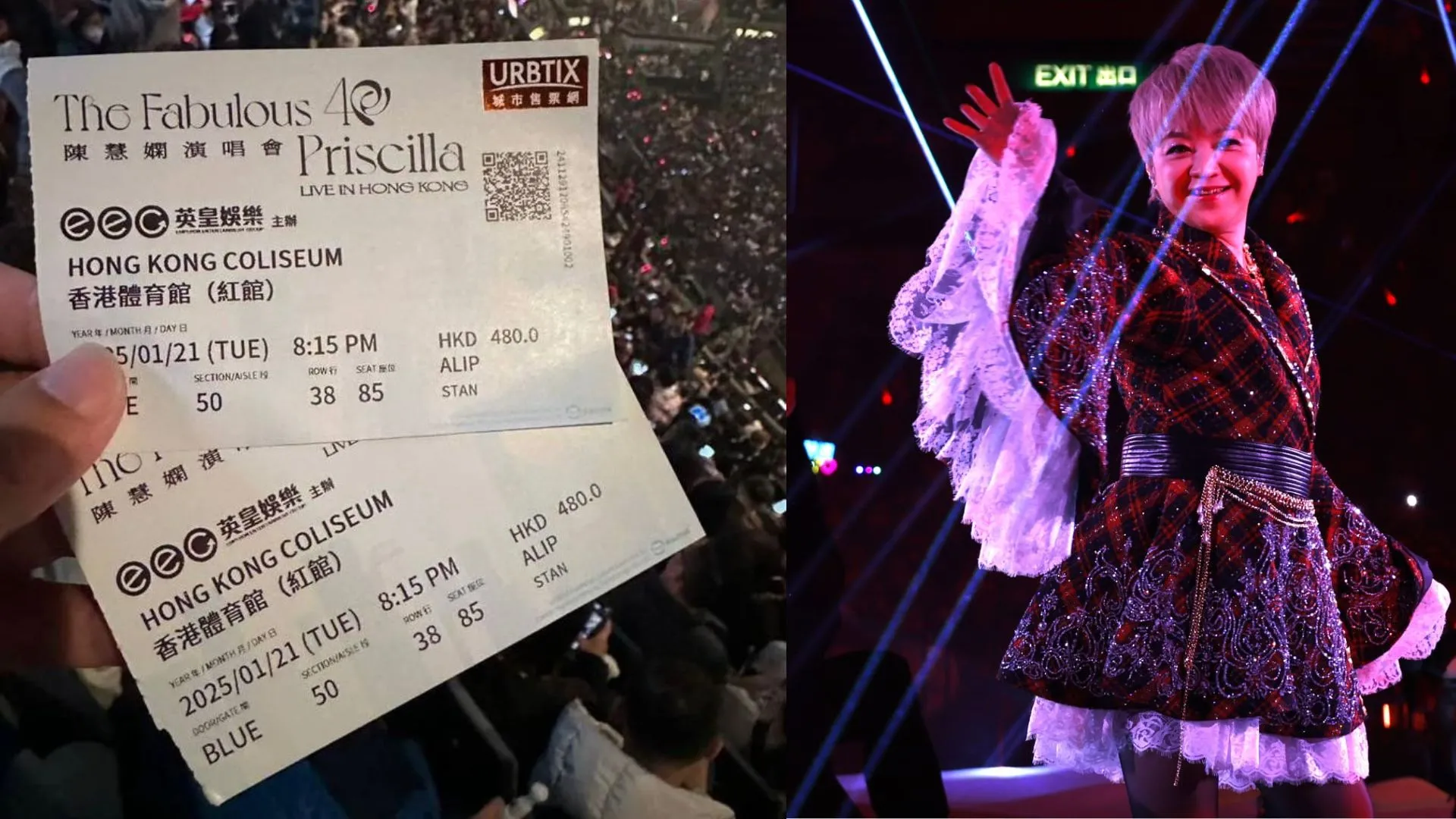 陳慧嫻演唱會｜首場發現8張假票 像真度極高受害人報警處理