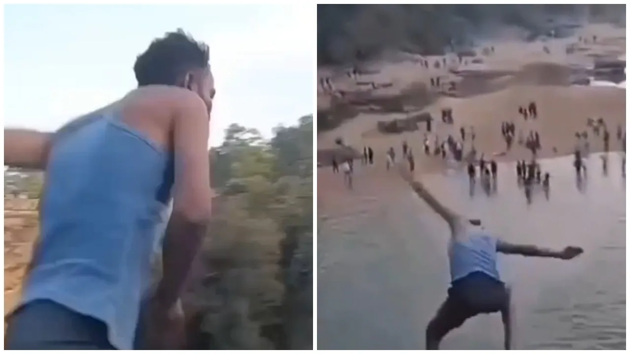 男子拍跳15米高瀑布，5日後才尋獲遺體。(X)