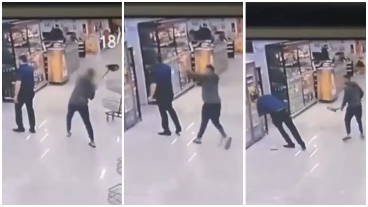 莽夫一鏟K.O.妻子上司，他幸靠手機保命。(X)