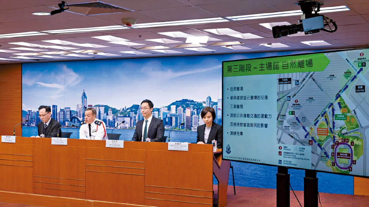 啟德體育園明傍晚再演練 6.3萬人參與同一時間離場