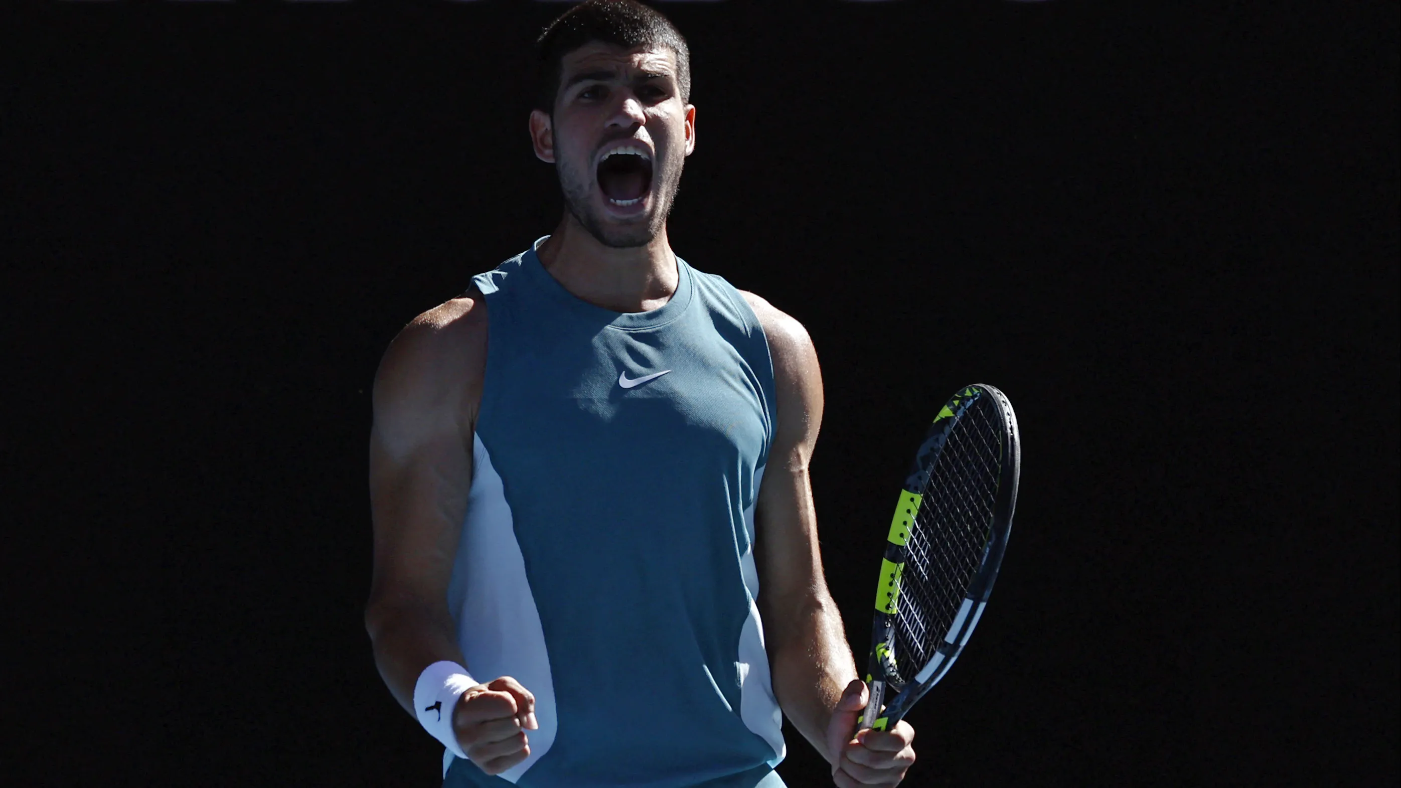 艾卡拉斯在澳網晉級16強。(路透社)