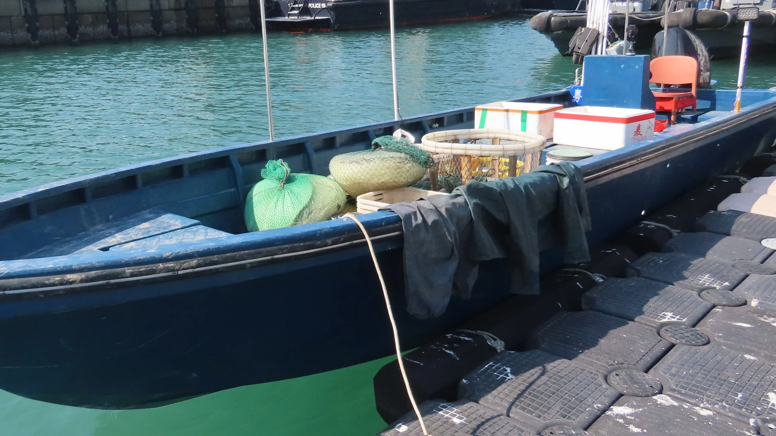 3名內地漁民在香港水域非法捕魚，圖示涉事內地船隻