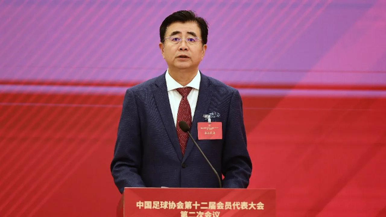 宋凱說，國家隊建設亦取得明顯成效，男足國家隊在世界盃外圍賽18強賽兩連勝。（中國足協提供）