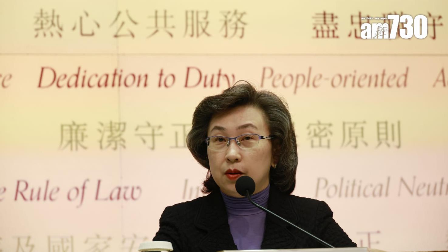 楊何蓓茵：公務員表明以私人身分發表言論非「絕對牌照」　網上和現實都有「很多眼睛看著」(林俊源攝)