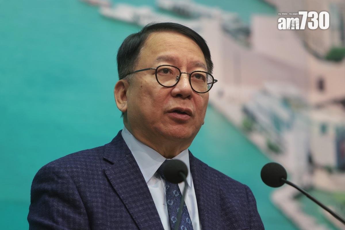 陳國基強調，區議會要將國家安全放在首位。(中通社)