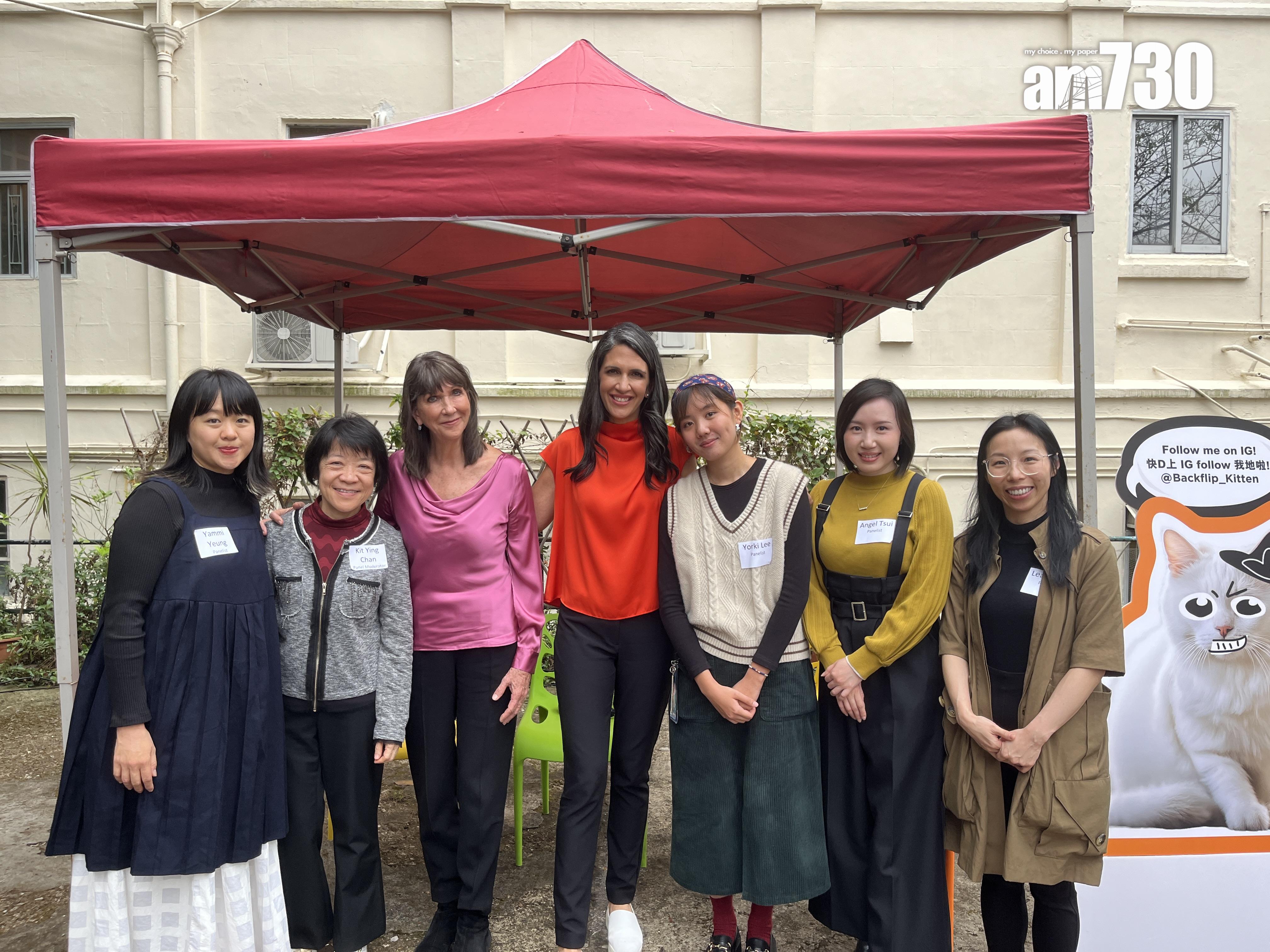 母親的抉擇行政總裁艾利雅(中)盼能短片能直接接觸12至16歲青少年。(陳詠琳攝)